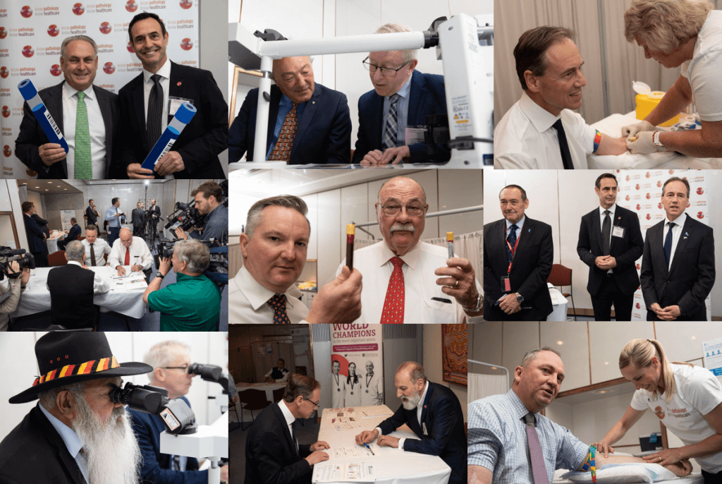 Politicians from all sides get prostate cancer tests at Parliament House Canberra
