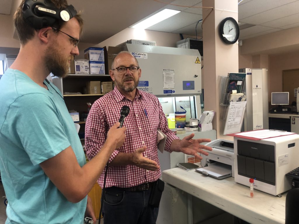 Like many around Australia, this lab also has the capacity to perform rapid tests when needed. Microbiologist Dr Alistair McGregor explains the process to Will.