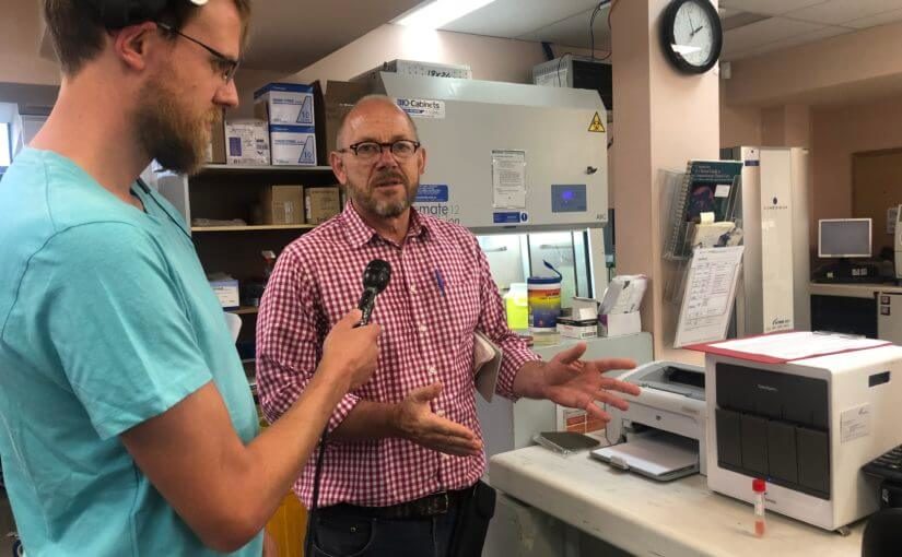 ABC radio takes a look and a listen inside a pathology lab