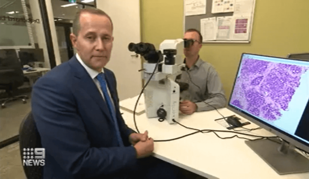 News reporter Will McDonald sees his cancer under the microscope